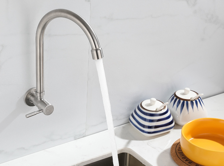 洗手台龙头单冷入墙式水龙头