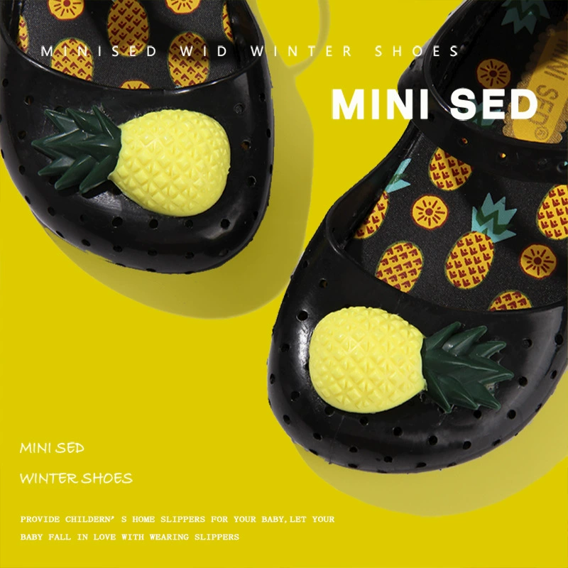 2022 новая детская обувь NI FURADINHA VII ананас фрукты дыры желе летняя детская обувь 0