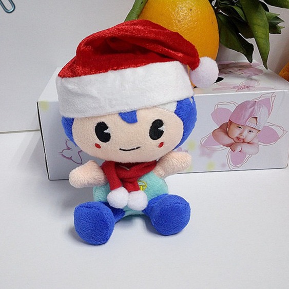 Transfronterizos pequeños bufandas de navidad decoración de botellas de vino de navidad cubierta de cuchillo y tenedor para decoración de navidad bufandas de navidad