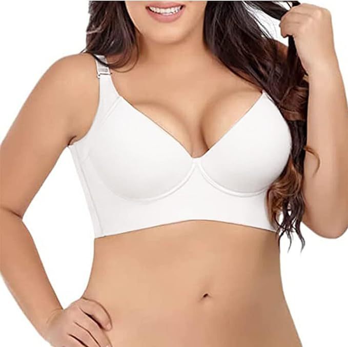 Cross-Border Women's Plus-Size Seamless Soft Underwire Bra, Push-Up Adjustable Bra, Seamless Sexy Lingerie with Beautiful Back Design Cross-Border Women's Plus-Size Seamless Soft Underwire Bra, Push-Up Adjustable Bra, Seamless Sexy Lingerie with Beautiful Back Design