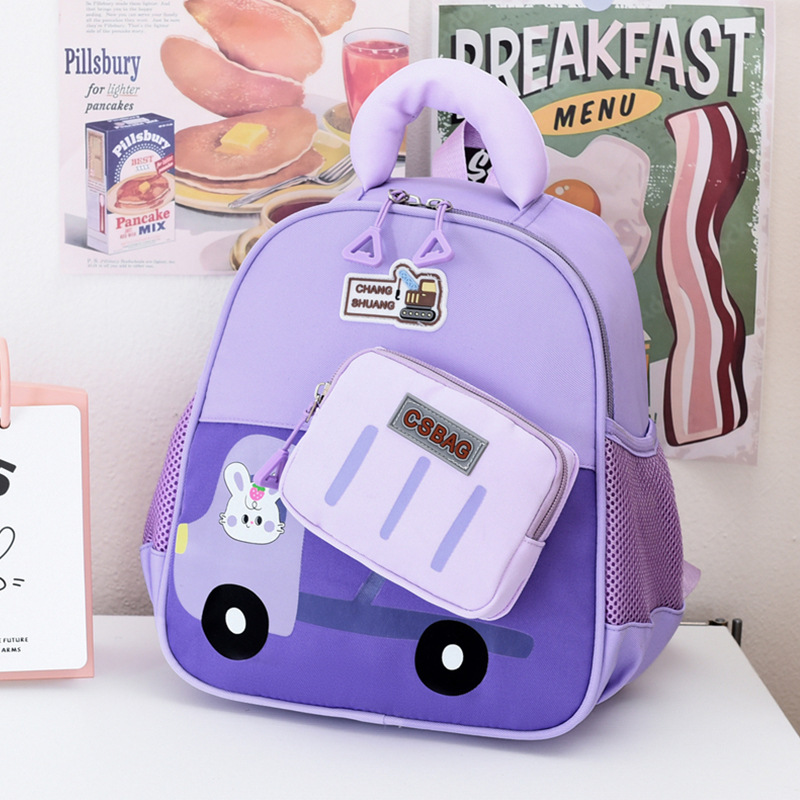 Bonito conejo niña jardín de infantes mochila de dibujos animados preescolar escuela secundaria 3 años de edad 5 años de edad mochila transpirable niño ligera