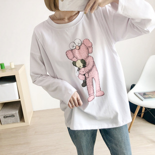 Nursing clothes top pure cotton out spring and autumn post-production nursing clothes T-shirt sweater Hot Mom long sleeve pajamas thin