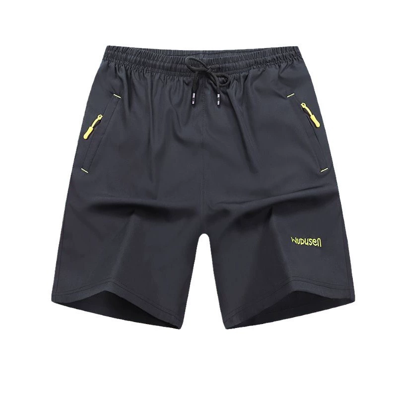 Дышащие штаны для отдыха, спортивные шёлковые шорты, свободный прямой крой