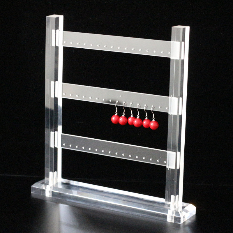 222g Weight 1 Piece Arylic Simple Style Square Jewelry Rack