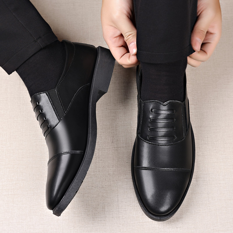 Cuero de vaca primavera y otoño inglés casual de negocios zapatos de cuero zapatos de hombre zapatos al por mayor zapatos casuales zapatos trajes