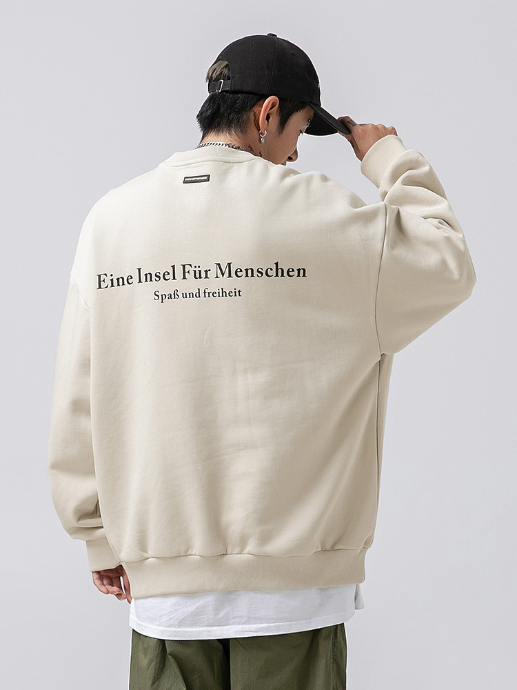 Sudadera con Estampado Americano de Moda para Hombre, Estilo Coreano y Japonés, Primavera 2025, Nueva Chaqueta Retro Holgada para Parejas