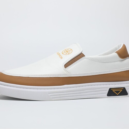 Spring and Autumn Men's Casual Leather Shoes Slip-On Bean Bean Shoes White Shoes for Men Driving Large Size 48-49