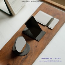/随身便携化妆镜简约小镜子女补妆手持不锈钢化妆镜