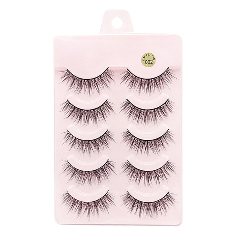 Diana yan pestañas postizas curling naturales COS etapa de rendimiento grueso pestañas cruzadas 002 pestañas de hadas cola de pez