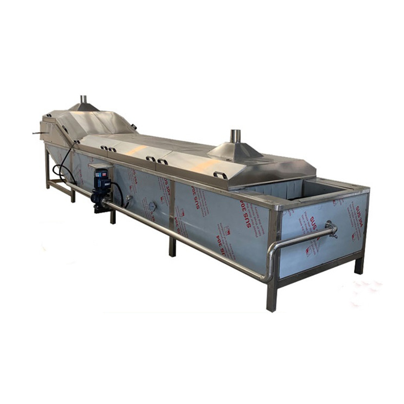 máquina de blanqueo y blanqueo para rebanadas de melón, equipo de fijación de color para frutas y verduras, máquina de blanqueo y blanqueo