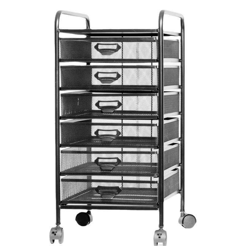 A4-5(6) кованое мобильное картотека Файловый шкаф тележка под столом для хранения металлический сетчатый держатель для документов