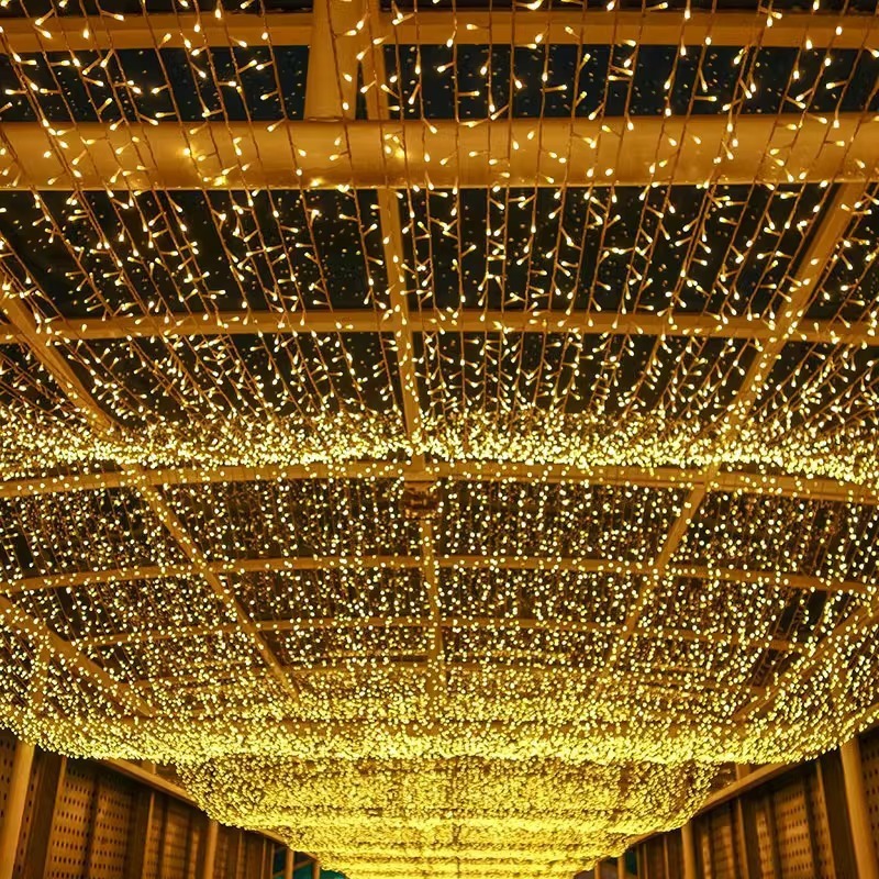 LED灯串花园户外满天星彩灯节日圣诞装饰婚庆串灯庭院工程亮化灯|undefined
