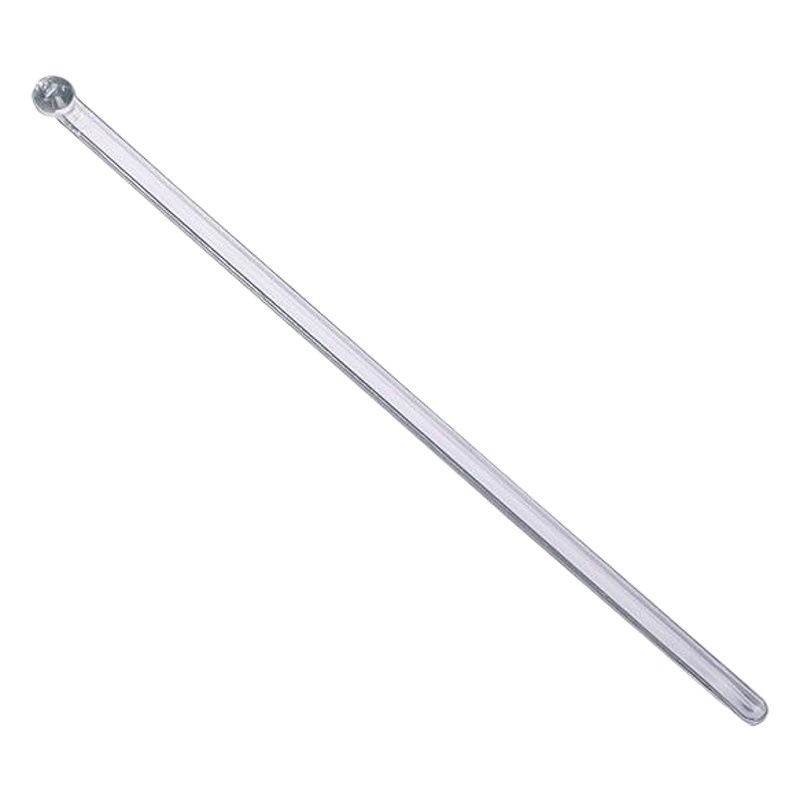 Experimental Disposable Stirring Stick with Plastic Round Head for Mixing Drinks, Scientific Glue Dropper Toy, Transparent Coffee Hand-Cranked Stick