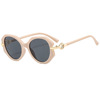 Retro sunglasses, fashionable mannequin head, glasses solar-powered, European style