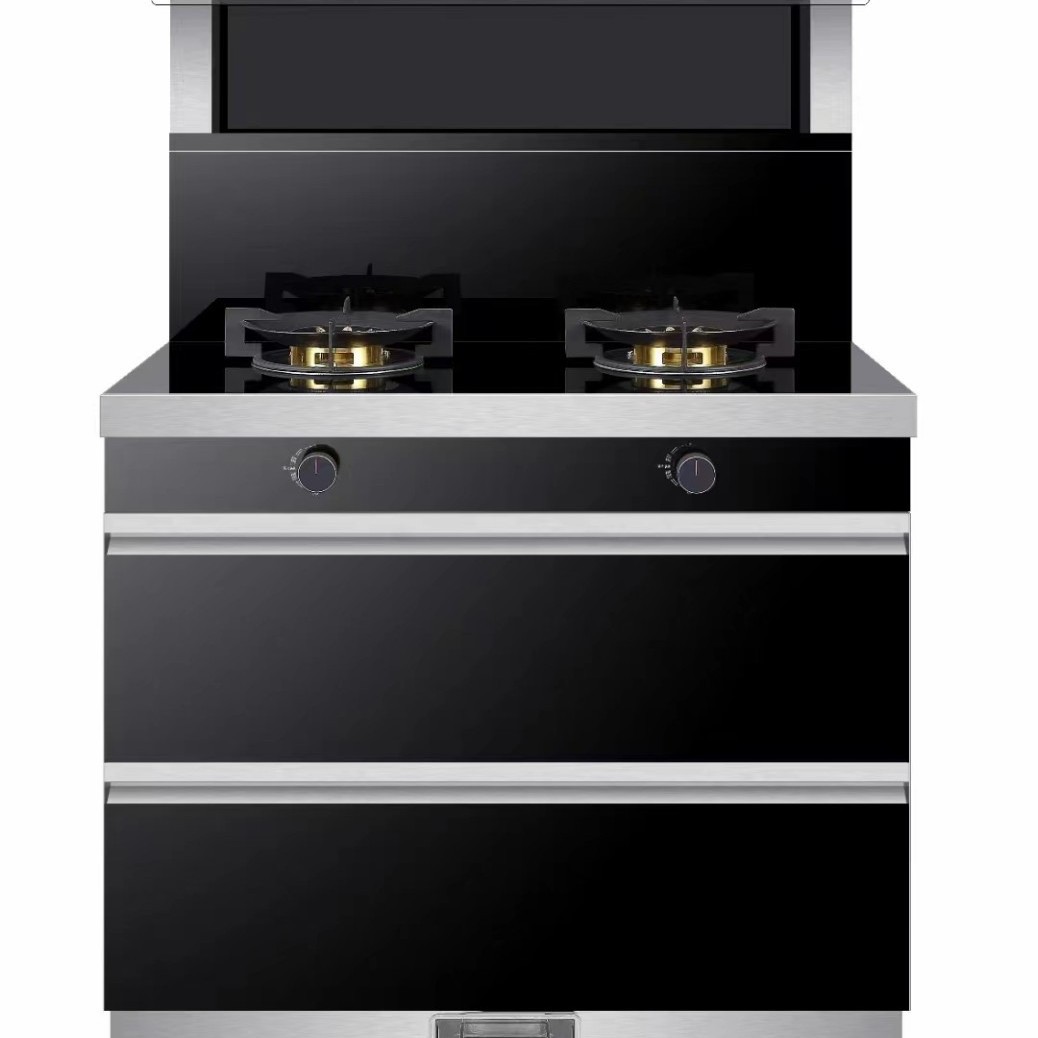 Integrated stove energy saving and environmental protection 900 wide smoke extractor stove disinfection cabinet one-piece three-in-one set cheap affordable low price