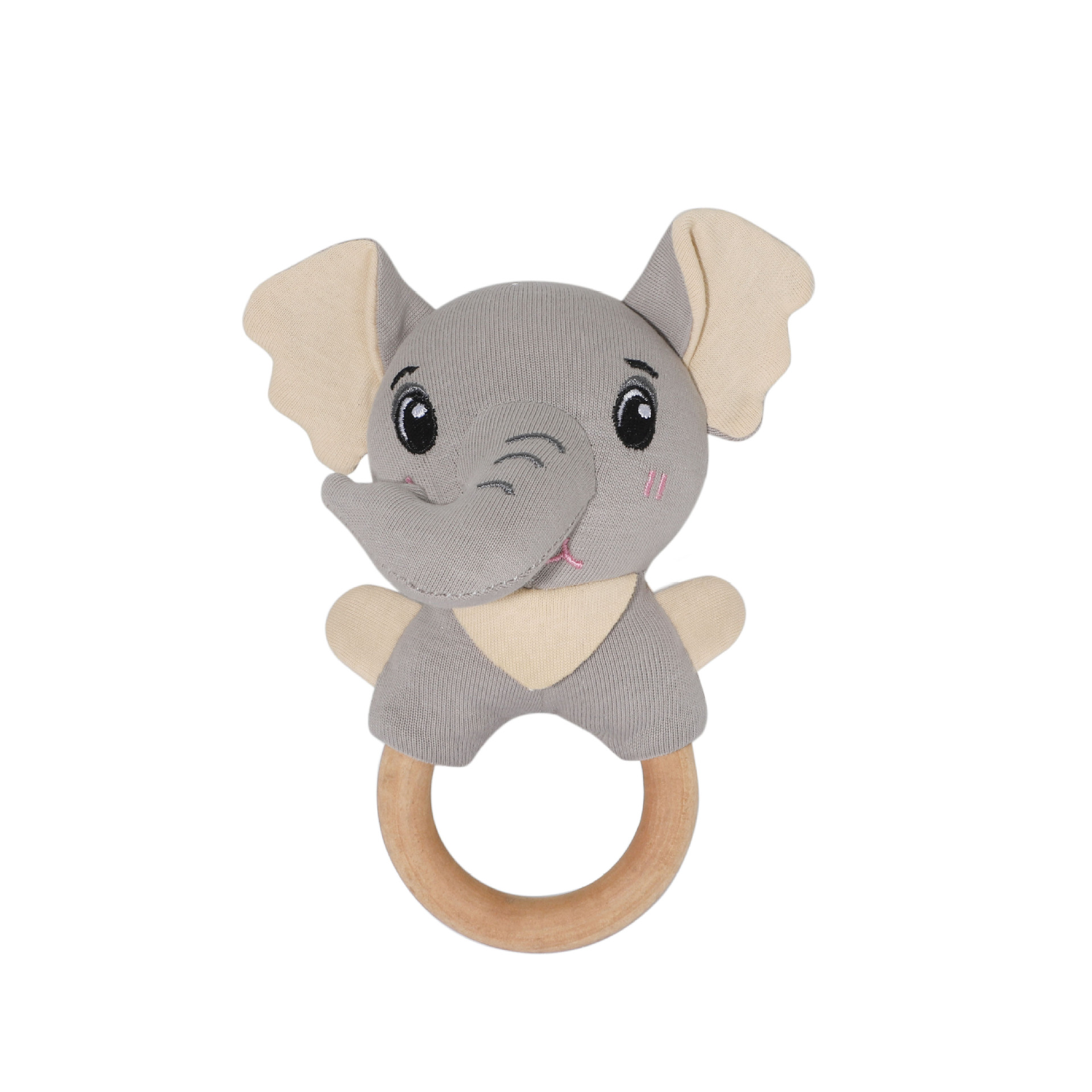 Anillo de mano de madera de elefante