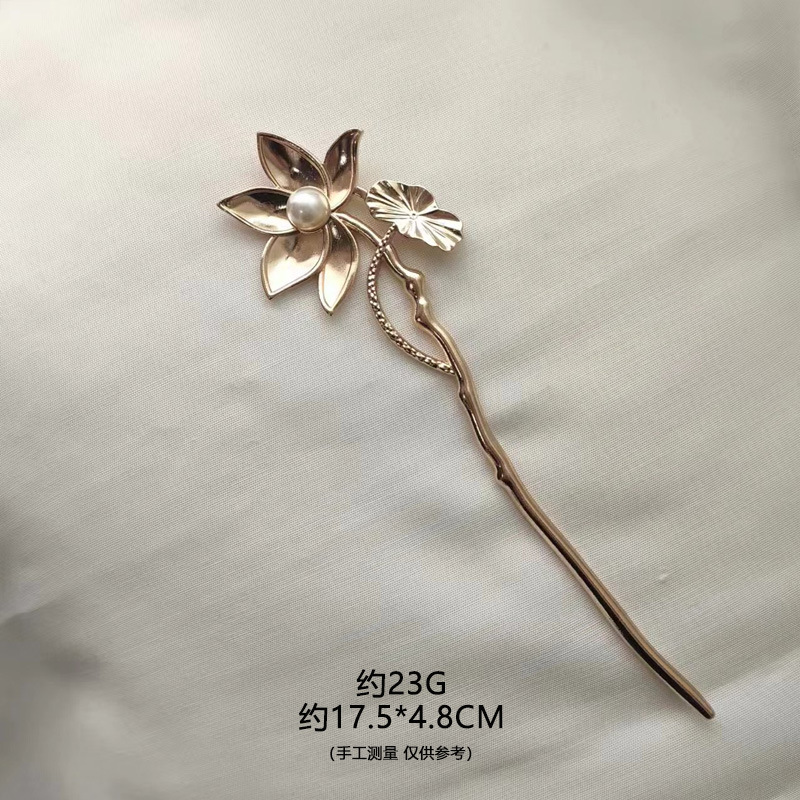 Jiaxiang de alta calidad pinzas de pelo de lótus material de paquete Ginkgo biloba pinzas de pelo de lótus pinzas de pelo de ropa china