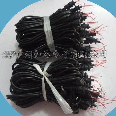 3.5*1.35D弯公头线+SR  12V DC电源线