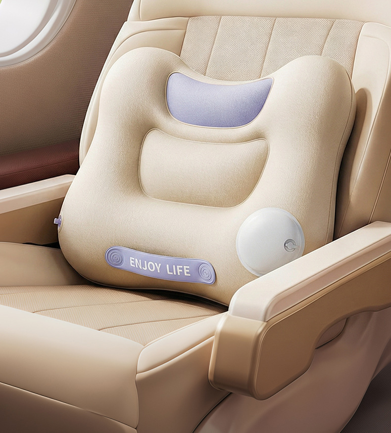 Car inflatable lumbar pillow, seat cushion, driver's seat lumbar support, adjustable office waist support cushion