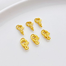 18K����ɫ�䆆�Ȧ������r�ۏ��ɿ��ֹ�diy�������β�����