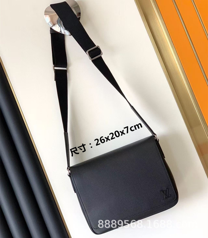 直接供給クロスボーダー m lv メンズバッグレディースバッグブラックウォリアーメッセンジャーバッグ枕バッグチェーンバッグボックスバッグポータブルブリーフケース|undefined