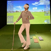 TASHI GOLF, новая весенняя женская одежда для гольфа, быстросохнущая эластичная толстовка с воротником-поло и длинными рукавами, брюки
