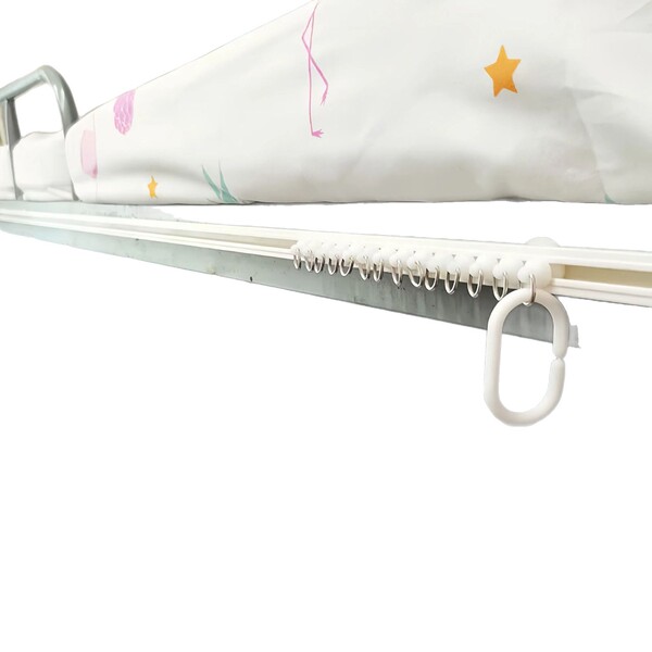 New bed curtain slide rail lower bunk adhesive track side-mounted…