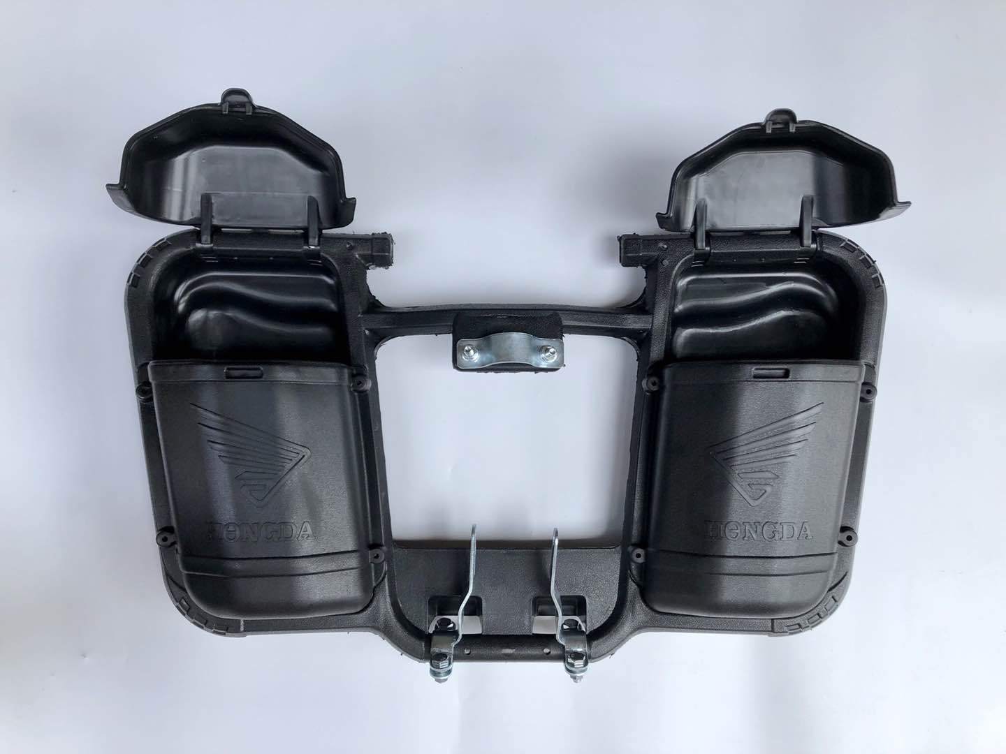 Motorcycle Bumper Frame with Lid Storage Box Jockey Car 125 Men's Motorcycle Modified Thickened Front Bars