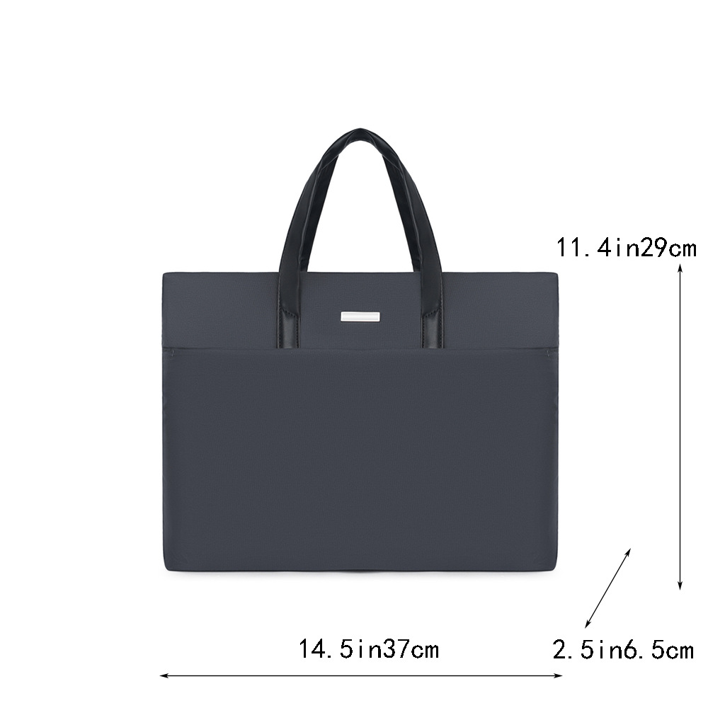 Bolso de mano de hombre transfronterizo de gran capacidad portátil con cremallera archivos bolso de computadora de viaje de negocios bolso de ocio