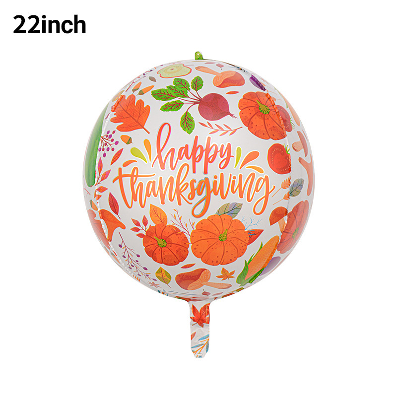 Forma de hoja de otoño globo de película de aluminio hojas decoración de acción de gracias arreglo hoja de arce hoja de tortuga bola de pino globo de calabaza image 22