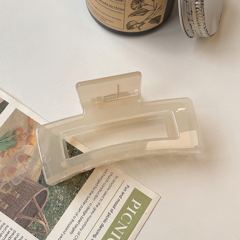 13cm Volumen de pelo clip de tiburón grande clip de pelo cuadrado de nuevo cabeza clip de pelo tocado updo clip de pelo chica