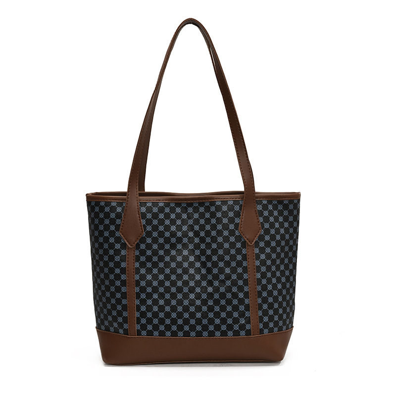 Tide retro bolso de tote 2025 primavera nueva gran capacidad bolso de mamá impresión europea y americana bolso de hombro bolso de mujer