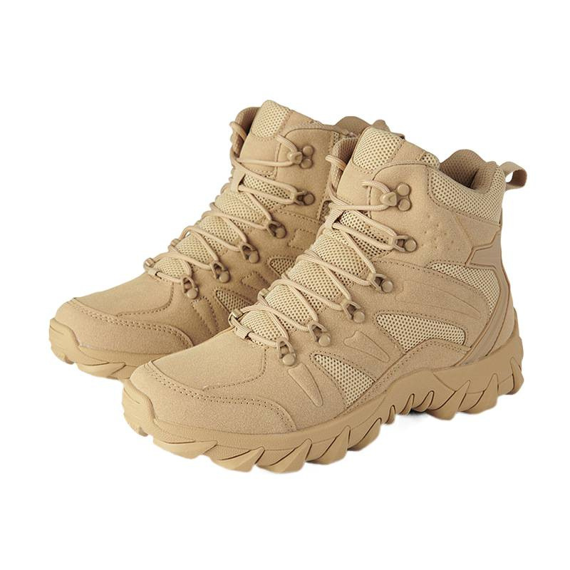 Botas de entrenamiento de hombre de campamento de campo de tamaño medio transfronterizo Botas de montaña al aire libre Botas de combate del desierto