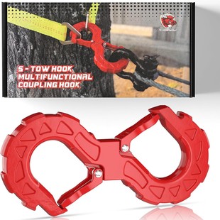 S Hook Trailer Rope U-Shaped Hook Trailer Hook Off-Road Trailer with Shackle Large 3/4 U-Shaped Buckle Wrangler Front and Rear Bars