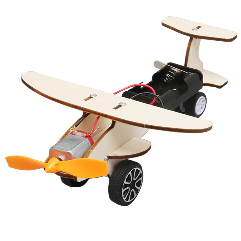 Viento máquina deslizante Escuela Primaria estudiante Tecnología pequeña producción invención material de bricolaje niños ciencia experimento juguete