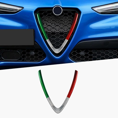 Cross-Border Suitable for Alfa Romeo Juliet Real Carbon Fiber Grille Decorative Stickers Exterior Modification Decorative Stickers (Other Car Modifications)