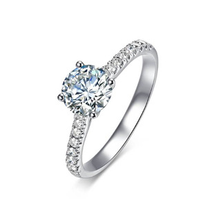 [Authentic] Artificially Cultivated Diamond Starlight Four-Prong Ring Proposal Diamond Ring Source Factory Direct Delivery
