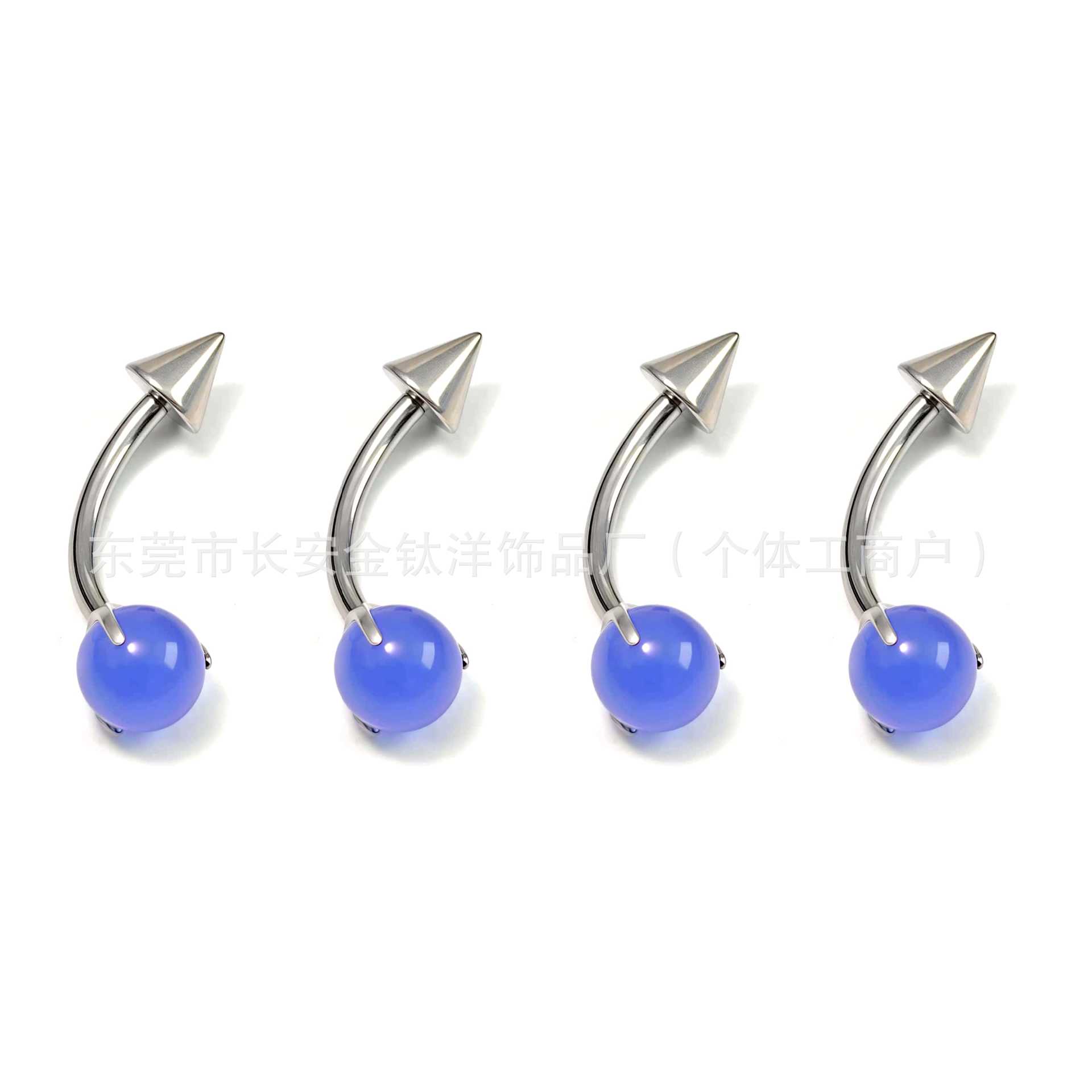 Labret piercing jewelry detail image