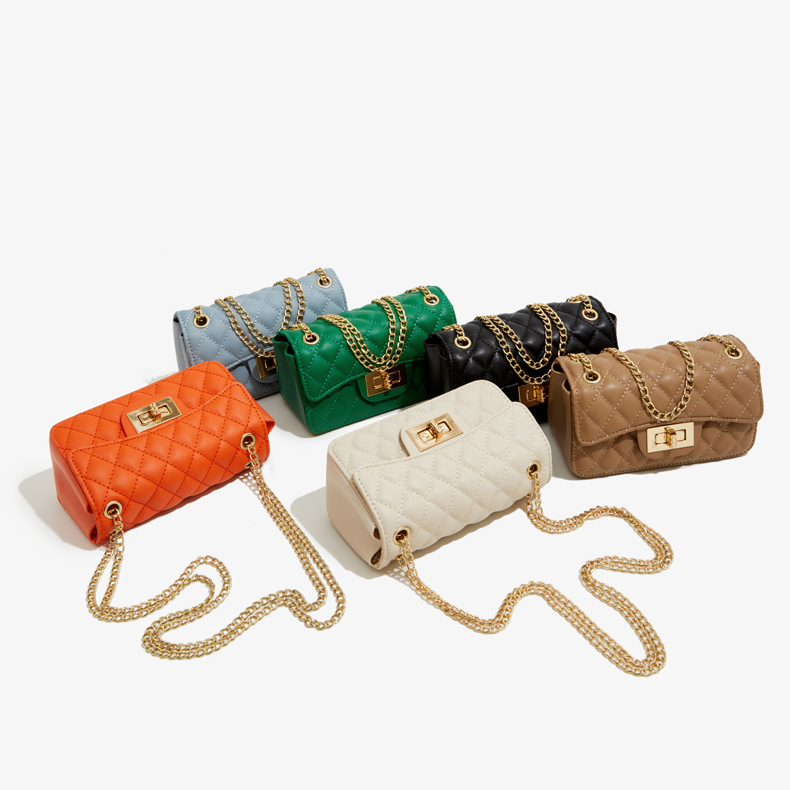 Women's Crossbody Small Square Bag In Pu Leather Fashion Handbag_voghion.com