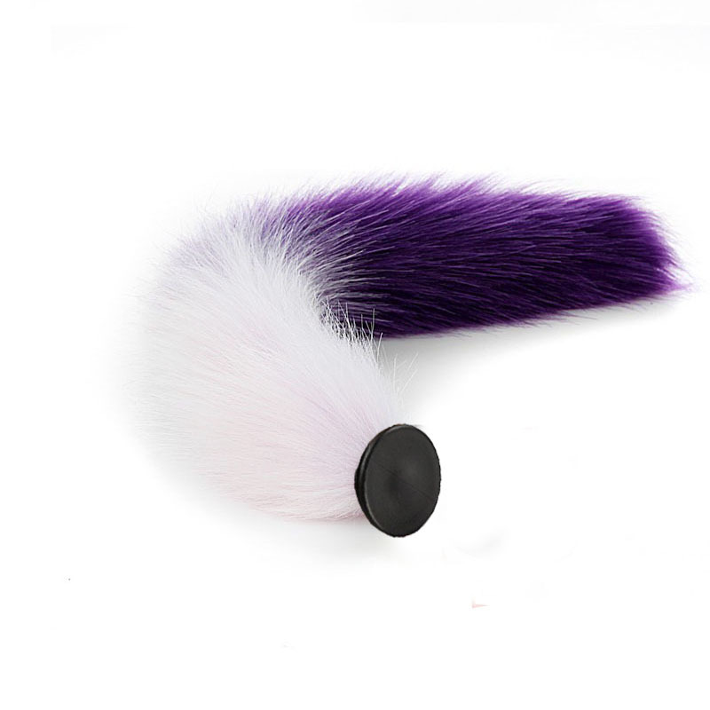 Sexy reemplazable Fox cola de silicona vibración anal plug back corte masturbación SM suministros para adultos entrega al por mayor