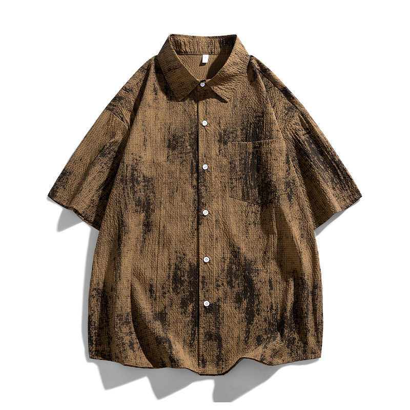 513 Short-Sleeved Shirt Summer Color-Blocked Lapel Blue Plaid Short-Sleeved Shirt Men's Simple and Clean Work Clothing Boyfriend 513 Short-Sleeved Shirt Summer Color-Blocked Lapel Blue Plaid Short-Sleeved Shirt Men's Simple and Clean Work Clothing Boyfriend