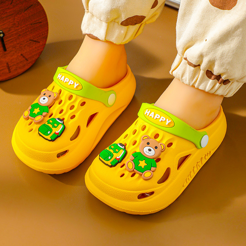 [Beneficios DE LA PÉRDIDA] EVA zapatillas para niños zapatos de playa para niñas de verano Zapatos de agujero para niños pequeños de fondo suave