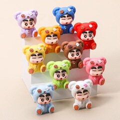 感触ペイントパッチ暴力クマ小新クリエイティブ DIY 携帯電話ペンダントジュエリーアクセサリー車の装飾品樹脂かわいい粒子