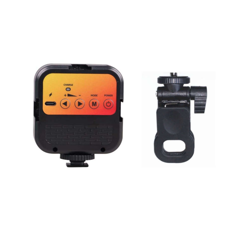 Fotografía de carga WL-R2 cuadrado mini luz LED teléfono móvil selfie RGB fotografía luz a todo color de bolsillo RGB Luz de relleno