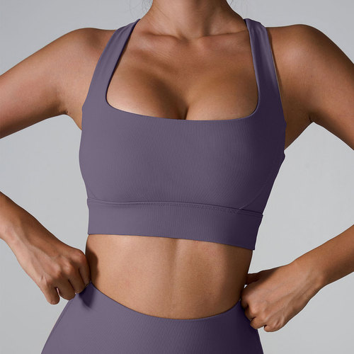 Ins 2024 Spring European and American Crossback Thong Yoga Bra
