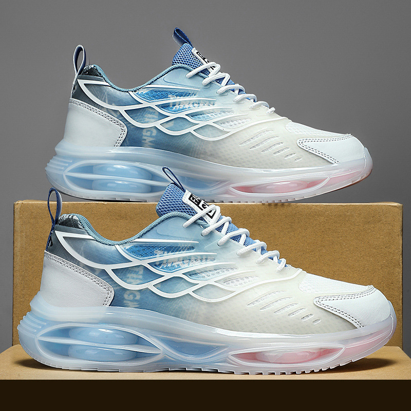 氣墊運動鞋男夏季2024新款網面透氣青少年莆田休閒減震超輕跑步鞋