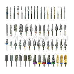 High-end pre-grinding head for nail art + tungsten steel alloy drill bit for nail art