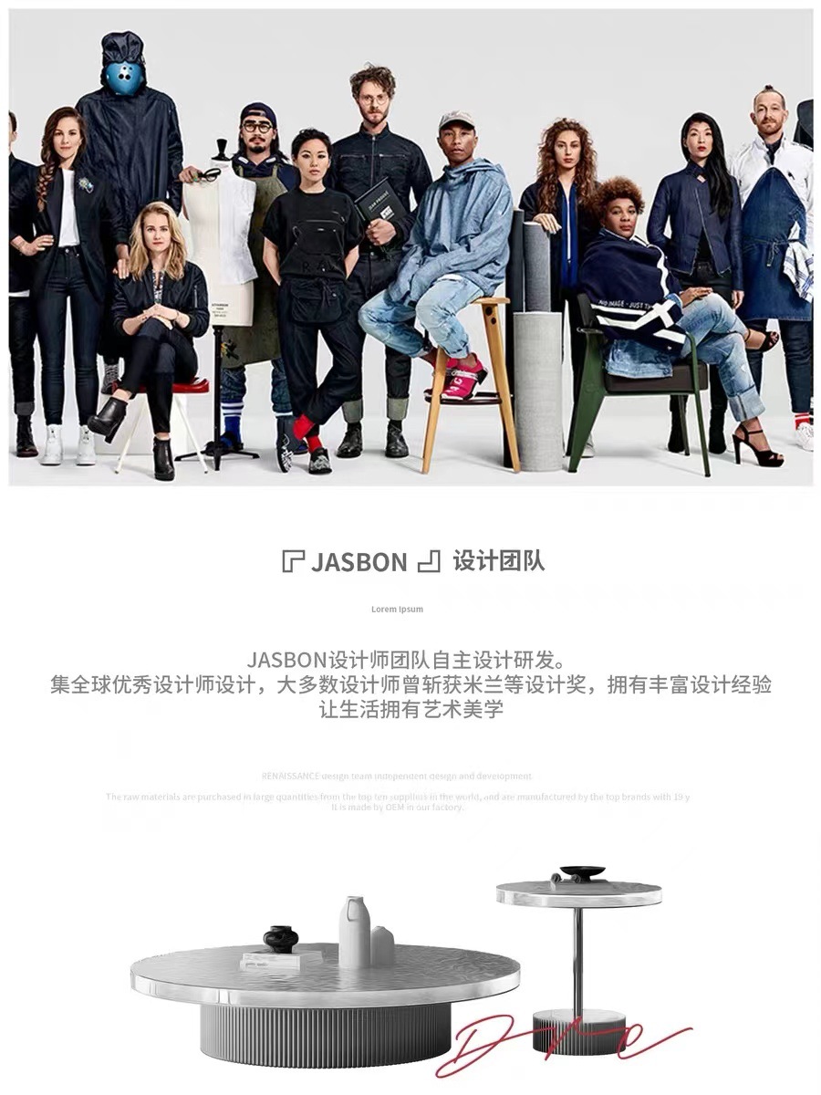 Acrílico mesa redonda de té combinación Luz de lujo de gama alta pequeño apartamento sala de estar hogar simple mesa de té de vidrio moderno