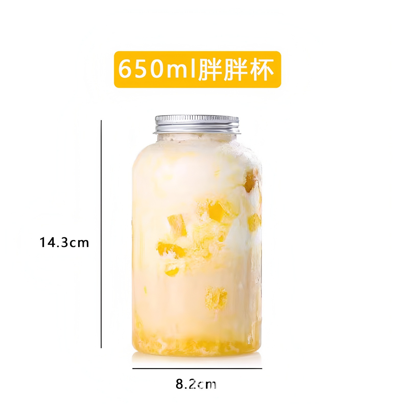 Taza de té de leche de 500ml desechable taza de té de grasa con tapa de embalaje de bebidas botellas de plástico taza de bebida roja en línea