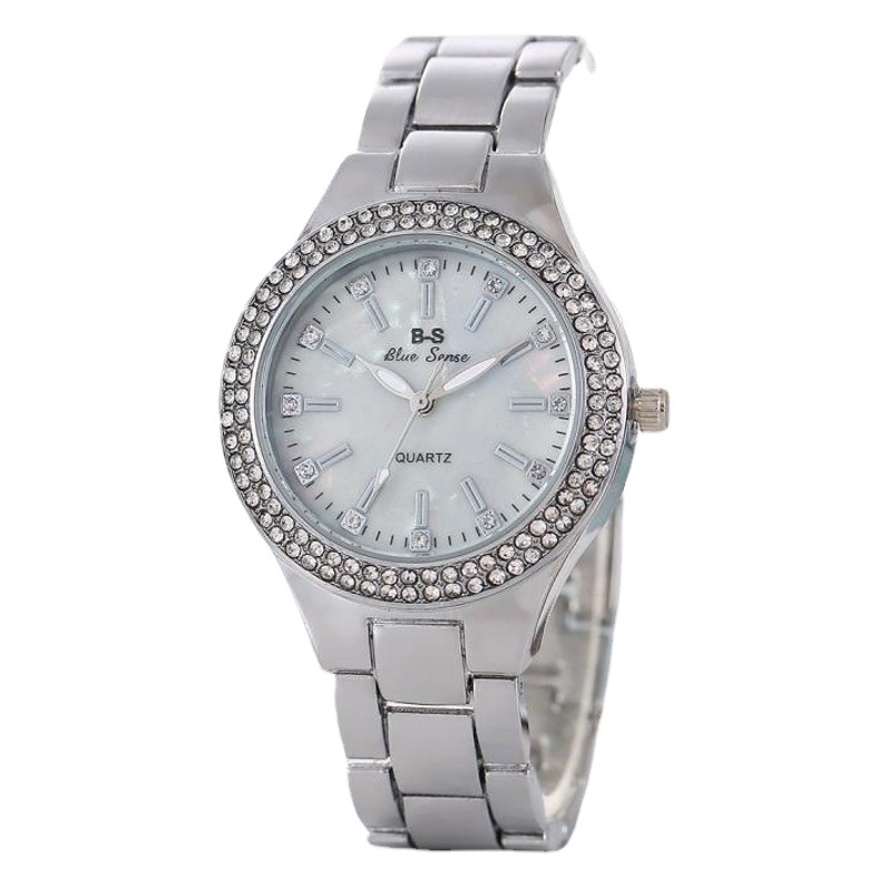 BS Comercio exterior Amazon reloj popular de las mujeres reloj de cuarzo de diamantes de las mujeres reloj movimiento de precisión de transmisión en vivo reloj de mujer